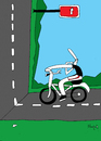 Cartoon: up (small) by Munguia tagged street,bike,inclined,path,bicycle,rare,weird,sign,munguia