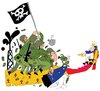 Cartoon: war machine (small) by Munguia tagged king,war,guerra,flag,marine,soldier,death,dead