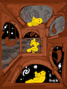 Cartoon: Woodstock (small) by Munguia tagged mc,escher,another,world,peanuts,charlie,brown,schulz