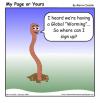 Cartoon: Global Worming (small) by mdouble tagged cartoon,humor,funny,fun,gag,joke,global,warming,worm,