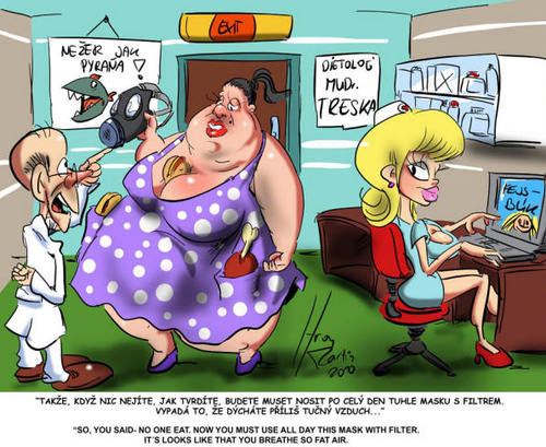 Cartoon: Fat air (medium) by Martin Hron tagged doctor,fat,air,dieta