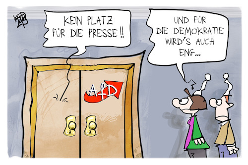 Cartoon: AfD (medium) by Kostas Koufogiorgos tagged karikatur,koufogiorgos,afd,presse,demokratie,eng,michel,karikatur,koufogiorgos,afd,presse,demokratie,eng,michel