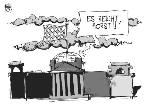 Cartoon: CSU (medium) by Kostas Koufogiorgos tagged csu,seehofer,bayern,reichstag,berlin,wahl,koalition,verhandlung,karikatur,koufogiorgos,csu,seehofer,bayern,reichstag,berlin,wahl,koalition,verhandlung,karikatur,koufogiorgos