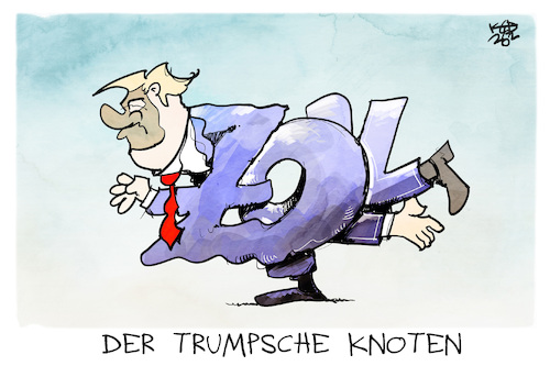 Cartoon: Der Trumpsche Knoten (medium) by Kostas Koufogiorgos tagged karikatur,koufogiorgos,trump,knoten,zollpolitik,usa,wirtschaft,karikatur,koufogiorgos,trump,knoten,zollpolitik,usa,wirtschaft