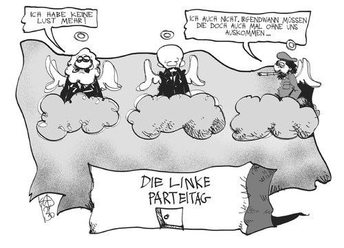 Cartoon: Die Linke (medium) by Kostas Koufogiorgos tagged linke,partei,marx,lenin,che,guevara,karikatur,koufogiorgos,linke,partei,marx,lenin,che,guevara,karikatur,koufogiorgos