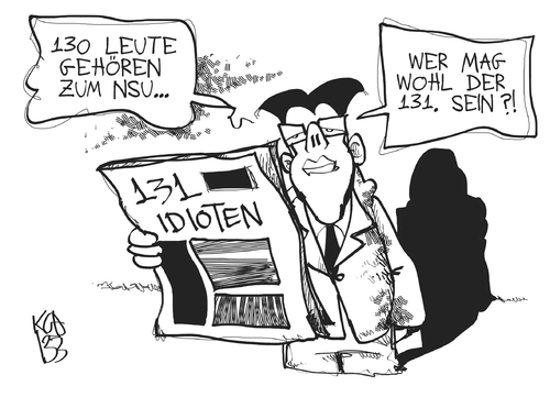 Cartoon: FDP und NSU (medium) by Kostas Koufogiorgos tagged nsu,fdp,rösler,untersuchungsausschuss,terrorismus,rechtsextremismus,karikatur,kostas,koufogiorgos,nsu,fdp,rösler,untersuchungsausschuss,terrorismus,rechtsextremismus,karikatur,kostas,koufogiorgos