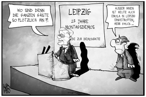 Gauck und Ebola in Leipzig