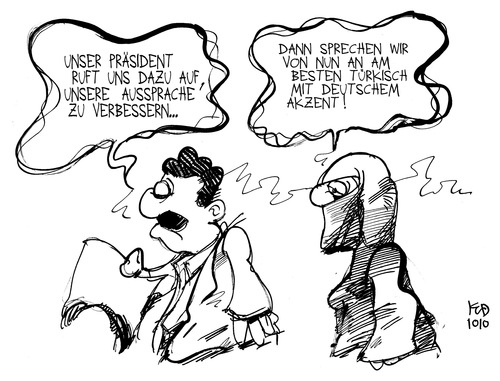 Cartoon: Integration (medium) by Kostas Koufogiorgos tagged 