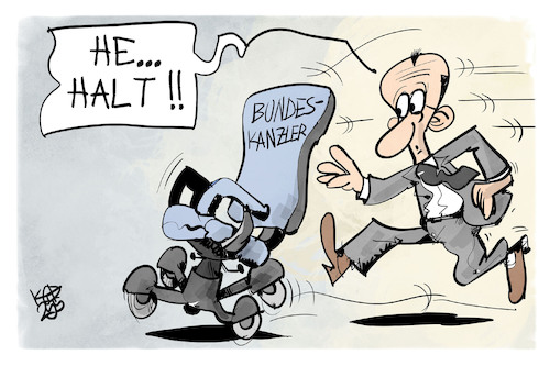 Cartoon: Kanzlerwahl (medium) by Kostas Koufogiorgos tagged karikatur,koufogiorgos,kanzler,wahl,stuhl,bundeskanzler,merz,karikatur,koufogiorgos,kanzler,wahl,stuhl,bundeskanzler,merz