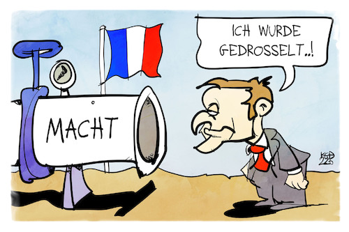 Cartoon: Macron (medium) by Kostas Koufogiorgos tagged karikatur,koufogiorgos,macron,pipeline,macht,frankreich,karikatur,koufogiorgos,macron,pipeline,macht,frankreich