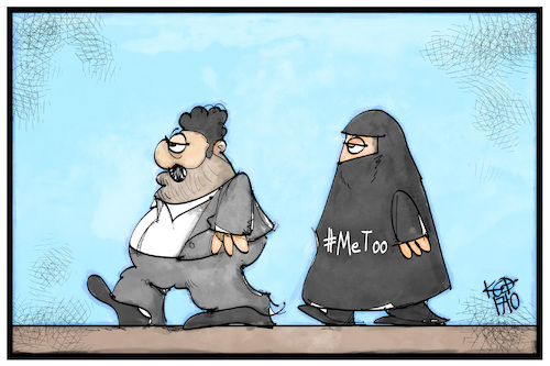 Cartoon: MeToo (medium) by Kostas Koufogiorgos tagged karikatur,koufogiorgos,illustration,cartoon,metoo,niqab,verschleierung,islam,frauenrechte,karikatur,koufogiorgos,illustration,cartoon,metoo,niqab,verschleierung,islam,frauenrechte