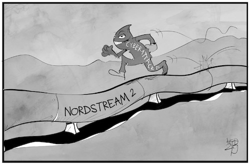 Cartoon: Nordstream 2 (medium) by Kostas Koufogiorgos tagged karikatur,koufogiorgos,illustration,cartoon,nordstream,cybercrime,russland,gas,pipeline,karikatur,koufogiorgos,illustration,cartoon,nordstream,cybercrime,russland,gas,pipeline