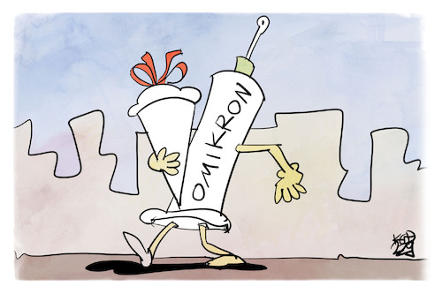 Cartoon: Omikron-Impfstoff (medium) by Kostas Koufogiorgos tagged karikatur,koufogiorgos,omikron,impfstoff,schulanfang,schultüte,spritze,karikatur,koufogiorgos,omikron,impfstoff,schulanfang,schultüte,spritze