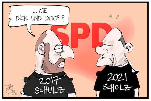 Cartoon: Schulz und Scholz (medium) by Kostas Koufogiorgos tagged karikatur,koufogiorgos,illustration,cartoon,schulz,scholz,kanzlerkandidat,spd,sozialdemokraten,partei,wahl,demokratie,karikatur,koufogiorgos,illustration,cartoon,schulz,scholz,kanzlerkandidat,spd,sozialdemokraten,partei,wahl,demokratie