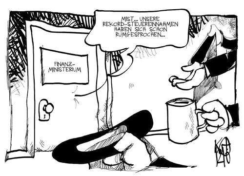 Cartoon: Steuereinnahmen (medium) by Kostas Koufogiorgos tagged steuer,einnahmen,schäuble,geld,kredit,euro,schulden,krise,wirtschaft,karikatur,kostas,koufogiorgos,steuer,einnahmen,schäuble,geld,kredit,euro,schulden,krise,wirtschaft,karikatur,kostas,koufogiorgos