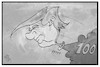Cartoon: 100 Tage Trump (small) by Kostas Koufogiorgos tagged karikatur koufogiorgos illustration cartoon trump luft ballon 100 tage präsidentschaft luftnummer usa
