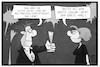 Cartoon: 1. Januar oder 1. April (small) by Kostas Koufogiorgos tagged karikatur,koufogiorgos,illustration,cartoon,neujahr,silvester,januar,april,aprilscherz,feier,weltfrieden,gerechtigkeit,liebe,vorsatz