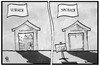 Cartoon: 20  Jahre ebay (small) by Kostas Koufogiorgos tagged karikatur,koufogiorgos,illustration,cartoon,rumpelkammer,abstellkammer,vorher,nachher,ebay,auktion,gebrauchtwaren,flohmarkt,online,portal,jubiläum,verkaufen,gerümpel,internet