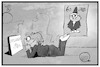 Cartoon: 60 Jahre Sandmann (small) by Kostas Koufogiorgos tagged karikatur,koufogiorgos,illustration,cartoon,sandmann,ost,fernsehen,serie,kind,influencer