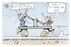 Cartoon: Abgewendeter Bahnstreik (small) by Kostas Koufogiorgos tagged karikatur,koufogiorgos,bahn
