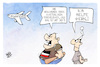 Cartoon: Abschiebung nach Afghanistan (small) by Kostas Koufogiorgos tagged karikatur,koufogiorgos,afghanistan,abschiebung,rechtsextremismus,neonazi,michel,ferien,flieger