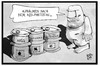 Cartoon: AfD-Parteitag (small) by Kostas Koufogiorgos tagged karikatur,koufogiorgokarikatur,koufogiorgos,illustration,cartoon,afd,parteitag,stuttgart,partei,programm,politik,müll,abfall,aufräumens,aufräumen
