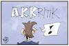 Cartoon: AKKritik (small) by Kostas Koufogiorgos tagged karikatur,koufogiorgos,illustration,cartoon,akk,kritik,cdu,vorsitzende,partei,politik,kramp,karrenbauer