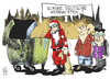 Cartoon: Altersarmut (small) by Kostas Koufogiorgos tagged armut,altersarmut,weihnachtsmann,merkel,rösler,müll,reichtum,gesellschaft,karikatur,kostas,koufogiorgos