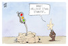 Cartoon: Ampel (small) by Kostas Koufogiorgos tagged karikatur,koufogiorgos,ampel,stabil,sandsack,hochwasser