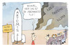 Cartoon: Artemis 1 (small) by Kostas Koufogiorgos tagged karikatur,koufogiorgos,artemis,mond,mondmission,flucht,krieg,klima,rakete,nasa