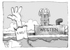 Cartoon: Asylpolitik (small) by Kostas Koufogiorgos tagged asyl,asylpolitik,westen,flüchtling,lampedusa,karikatur,koufogiorgos