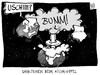 Cartoon: Atom-Gipfel (small) by Kostas Koufogiorgos tagged karikatur,koufogiorgos,illustration,cartoon,atomgipfel,vonderleyen,uschi,europa,russland,krim,krise,konflikt,erde,welt,atompilz,atomwaffen,krieg,verteidigungsministerin,sanktionen