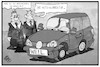 Cartoon: Auto-Korrektur (small) by Kostas Koufogiorgos tagged karikatur,koufogiorgos,illustration,cartoon,niedersachsen,weil,vw,volkswagen,auto,autokorrektur,extra,zubehör,wirtschaft,industrie,dieselgate