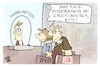 Cartoon: Bahn und EVG (small) by Kostas Koufogiorgos tagged karikatur,koufogiorgos,bahn,evg,reise,reservierung,schlichtung