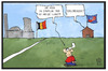Cartoon: Belgische AKW (small) by Kostas Koufogiorgos tagged karikatur,koufogiorgos,illustration,cartoon,belgien,panne,akw,atomkraft,werk,grenze,michel,deutschland,afd,schiessen,strahlung,radioaktvität