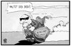 Cartoon: Betreuungsgeld (small) by Kostas Koufogiorgos tagged karikatur,koufogiorgos,illustration,cartoon,betreuungsgeld,herdprämie,schäuble,räuber,dieb,geld,haushalt,familienpolitik,politik
