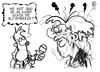 Cartoon: Blitzhändler (small) by Kostas Koufogiorgos tagged börse,merkel,computer,blitz,handel,wirtschaft,finanzmarkt,regulierung,karikatur,kostas,koufogiorgos