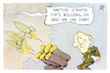 Cartoon: Böllerverbot (small) by Kostas Koufogiorgos tagged karikatur,koufogiorgos,böller,krieg,putin,russland,silvester,feuerwerk