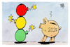 Cartoon: Bombenstimmung in der Ampel (small) by Kostas Koufogiorgos tagged karikatur,koufogiorgos,bombe,ampel,haushalt,streit