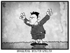 Cartoon: Brasiliens bester Spieler (small) by Kostas Koufogiorgos tagged karikatur,koufogiorgos,cartoon,illustration,brasilien,wm,fussball,mannschaft,schiedsrichter,sport,spieler,fehlentscheidung