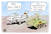 Cartoon: Bundeswehr (small) by Kostas Koufogiorgos tagged karikatur,koufogiorgos,bundeswehr,rüstungsmängel,flugzeug,panzer,soldat,armee