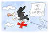 Cartoon: CDU-Logo (small) by Kostas Koufogiorgos tagged karikatur,koufogiorgos,logo,afd,cdu,partei,sprungschanze
