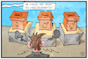 Cartoon: CDU-Urwahl (small) by Kostas Koufogiorgos tagged karikatur,koufogiorgos,illustration,cartoon,akk,kramp,karrenbauer,cdu,urwahl,intersexuelle,wahlurne,männlich,weiblich,partei,politik,kanzlerin,kandidat,kfrage