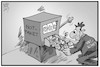 Cartoon: Corona-Notpaket (small) by Kostas Koufogiorgos tagged karikatur,koufogiorgos,illustration,cartoon,corona,notpaket,rettungspaket,gambling,spielen,spielautomat,virus,pandemie,nothilfe,geld,wirtschaft