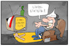 Cartoon: Corona-Opfer (small) by Kostas Koufogiorgos tagged karikatur,koufogiorgos,illustration,cartoon,tote,opfer,leugner,corona,pandemie,statistik,lüge