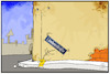 Cartoon: Das Ende der Lindenstraße (small) by Kostas Koufogiorgos tagged karikatur,koufogiorgos,illustration,cartoon,lindenstraße,fernsehen,fernsehserie,absetzung,mythos,straßenschild,ard,seifenoper,serie