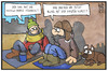 Cartoon: DAX-Allzeithoch (small) by Kostas Koufogiorgos tagged karikatur,koufogiorgos,illustration,cartoon,dax,börse,index,allzeithoch,obdachlose,bettler,armut,geld,reichtum,wirtschaft,markt