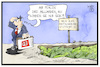 Cartoon: Defizit bei der Bahn (small) by Kostas Koufogiorgos tagged karikatur,koufogiorgos,illustration,cartoon,bahn,loch,milliardengrab,stuttgart,21,digitalisierung,schiene,infrastruktur,geld,verlust,defizit,verkehr