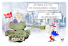 Cartoon: Demonstrationsfreiheit (small) by Kostas Koufogiorgos tagged karikatur,koufogiorgos,demonstration,militär,national,guard,trump,usa,uncle,sam,iran