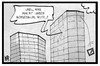 Cartoon: Deutsche Bank (small) by Kostas Koufogiorgos tagged karikatur,koufogiorgos,illustration,cartoon,deutsche,bank,kurs,absturz,logo,crash,boerse,aktie,wirtschaft
